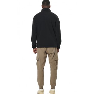 Ανδρική Ζακέτα Body Action Men's Boucle Fleece Jacket 073522-01 (Black)