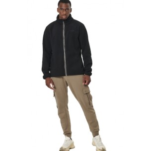 Ανδρική Ζακέτα Body Action Men's Boucle Fleece Jacket 073522-01 (Black)