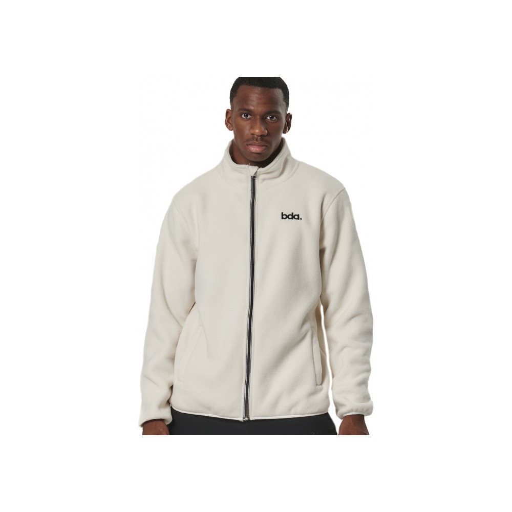 Ανδρική Ζακέτα Body Action Men's Boucle Fleece Jacket 073522-01 (Pristine Ecru)