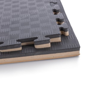 Δάπεδο Προστασίας Puzzle EVA 100x100x2,5 cm (Ξύλο / Μαύρο) Amila 36653