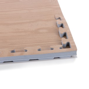 Δάπεδο Προστασίας Puzzle EVA 100x100x2 cm (Ξύλο / Γκρί) Amila 36652