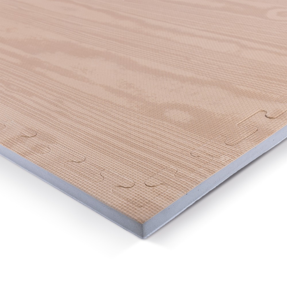 Δάπεδο Προστασίας Puzzle EVA 100x100x2 cm (Ξύλο / Γκρί) Amila 36652