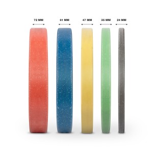 Δίσκος Color Bumper Plate Slim 50 mm 20 kg (Μπλέ) Amila 84849