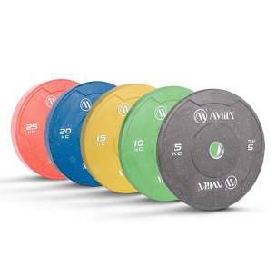 Δίσκος Color Bumper Plate Slim 50 mm 20 kg (Μπλέ) Amila 84849