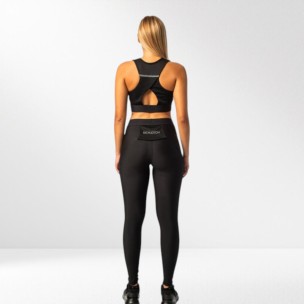 Γυναικείο Κολάν Be Nation Basic Wide Logo Band With Side Pocket 7/8 Leggings Black 01102202 01