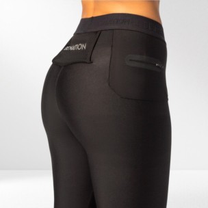 Γυναικείο Κολάν Be Nation Basic Wide Logo Band With Side Pocket 7/8 Leggings Black 01102202 01