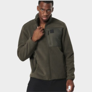 Ανδρική Ζακέτα Body Action Men's Sherpa Fleece Jacket 073531-01 (Khaki)