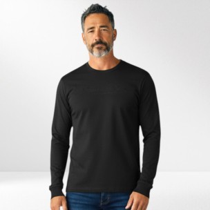 Ανδρική Αθλητική Μπλούζα Μακρυμάνικη Russell Athletics Crewneck Tee M A25-018-2-099 BLACK