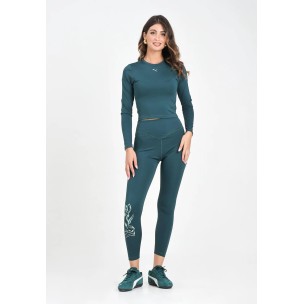 Γυναικείο Κολάν Puma GREEN TERRAINS High-Waist Training Tights Women 527486-75