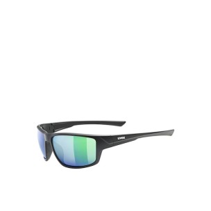 Ανδρικά Γυαλιά Ηλίου με Μαύρο Κοκκάλινο Σκελετό και Πράσινο Καθρέφτη ΦακόUvex Sportstyle 230 S5320692215