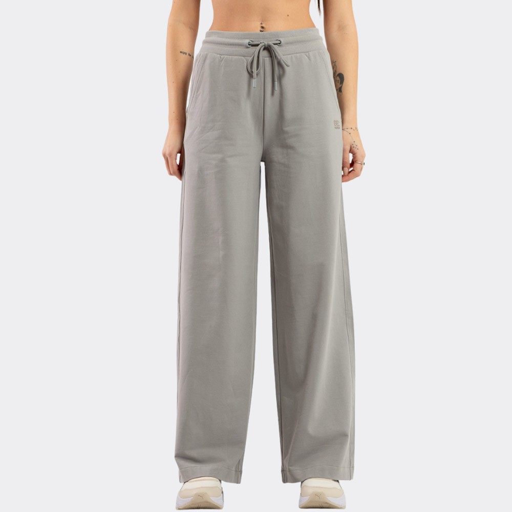 Γυναικείο Παντελόνι Φόρμας BeNation Terry Wide Leg Pant 02112502-3A (L.Grey)