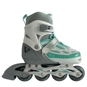 Αυξομειούμενα Πατίνια Roller G&C BW 188 Γκρί/Μπλέ με Led Τροχούς (Size 39-42)