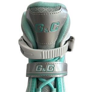 Αυξομειούμενα Πατίνια Roller G&C BW 188 Γκρί/Μπλέ με Led Τροχούς (Size 35-38)