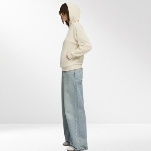 Γυναικείο Φούτερ Βελουτέ Puma Ess Elevated Comfort Velour Rib Hoodie 688107-87 Alpine Snow