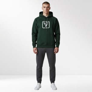 Ανδρικό Φούτερ με Κουκούλα Magnetic North Men's Hoodie HD Logo 22051-Deep Forest