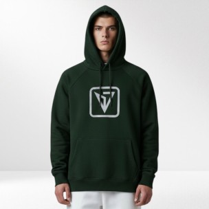 Ανδρικό Φούτερ με Κουκούλα Magnetic North Men's Hoodie HD Logo 22051-Deep Forest