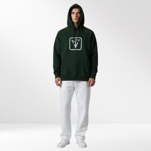 Ανδρικό Φούτερ με Κουκούλα Magnetic North Men's Hoodie HD Logo 22051-Deep Forest