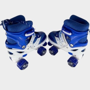 Αυξομειούμενα Πατίνια Roller GC SK3 Quad Μπλέ με LED ροδάκια (Size 35-38)