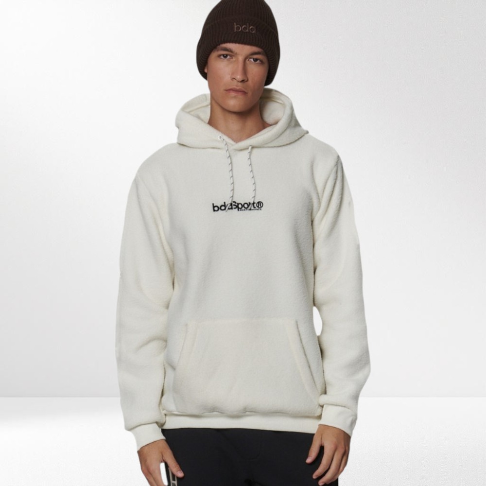 Ανδρικό Φούτερ με Κουκούλα Body Action Men's Serpa Fleece Hoodie 063516-01 (Arctic Wolf Ecru)