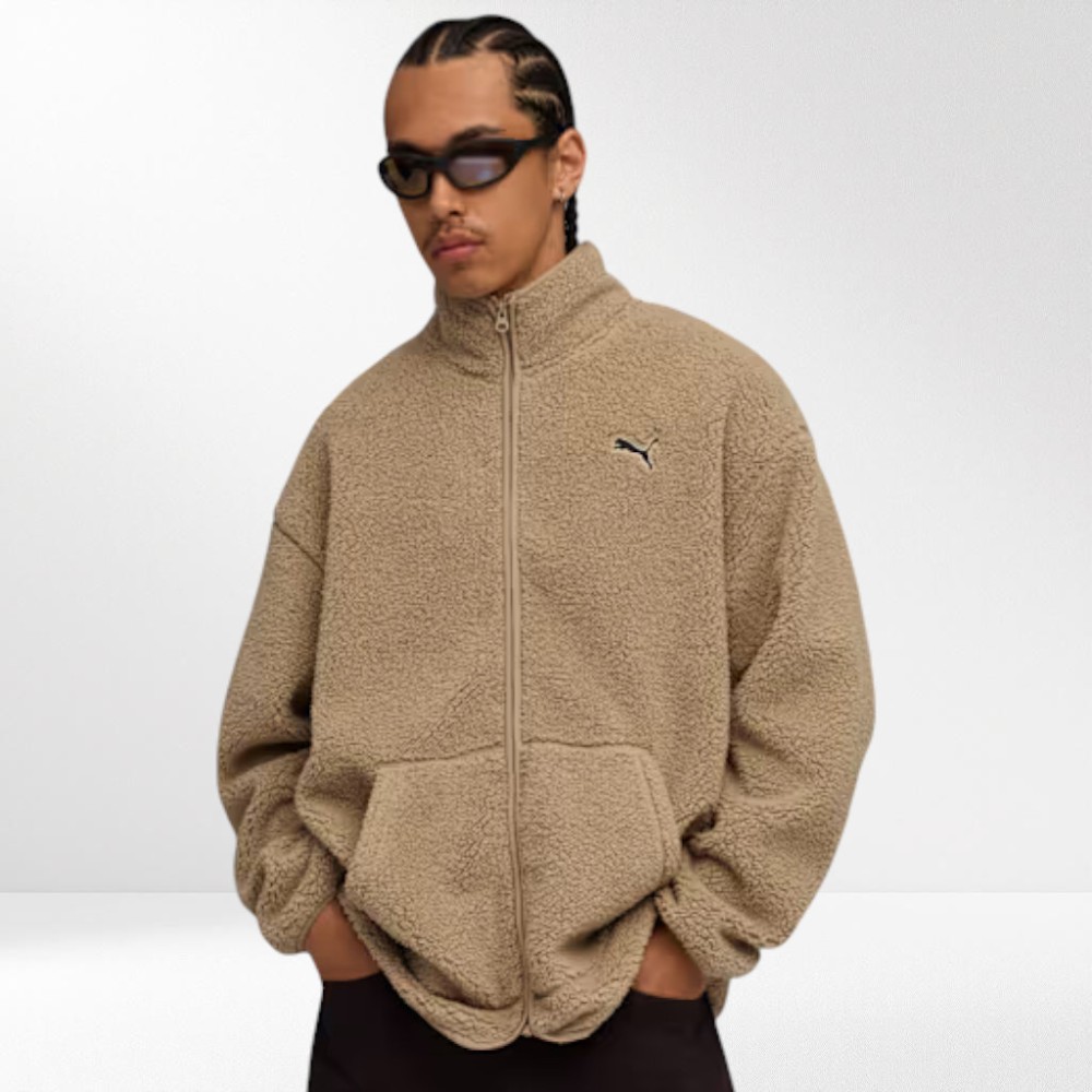 Ανδρική ζακέτα Puma Essentials Elevated Relaxed Winterized Full-Zip Men Sherpa 688259-55