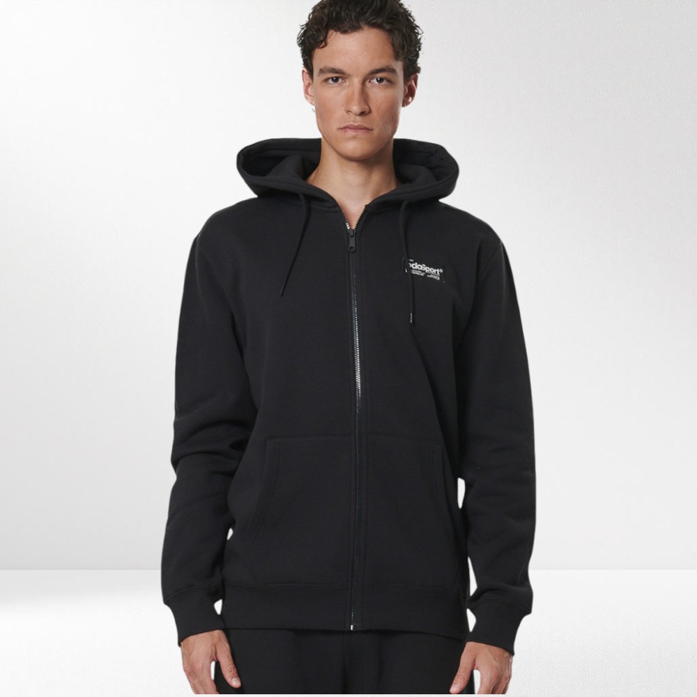 Ανδρική Ζακέτα με Κουκούλα Body Action Men's Zip Through Hoodie 073525-01 (Black)