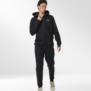Ανδρική Ζακέτα με Κουκούλα Body Action Men's Zip Through Hoodie 073525-01 (Black)