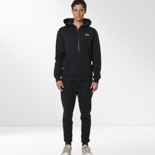 Ανδρική Ζακέτα με Κουκούλα Body Action Men's Zip Through Hoodie 073525-01 (Black)