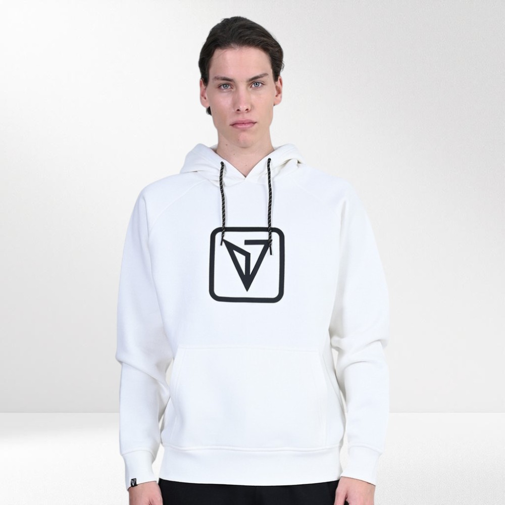 Ανδρικό Φούτερ με Κουκούλα Magnetic North Men's Hoodie HD Logo 22051-Off White
