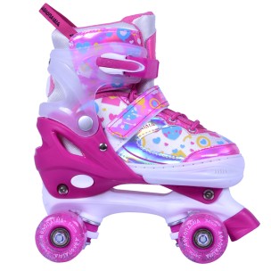 Αυξομειούμενα Roller Skates Αθλοπαιδιά, Φούξια 002.10322/FU (Size 39-42)