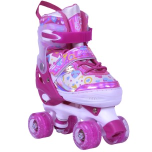 Αυξομειούμενα Roller Skates Αθλοπαιδιά, Φούξια 002.10322/FU (Size 39-42)