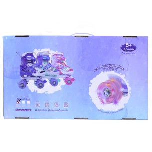 Αυξομειούμενα Roller Skates Αθλοπαιδιά, Φούξια 002.10322/FU (Size 31-34)