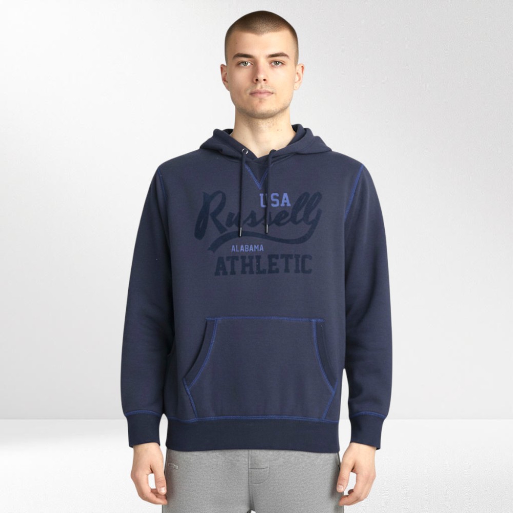 Ανδρικό Φούτερ με Κουκούλα και Τσέπες Russell Athletic A1 035 2 190