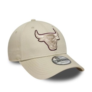 Καπέλο Chicago Bulls NBA Team Outline Cream 9FORTY Adjustable Cap 60759083