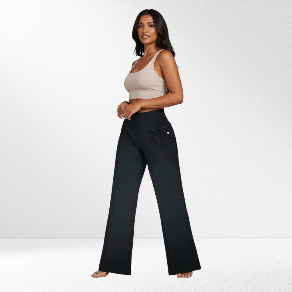 Γυναικείο Παντελόνι Κολάν Καμπάνα MAGNETIC NORTH WO'S ZIP FLARED PANTS B52011-BLACK