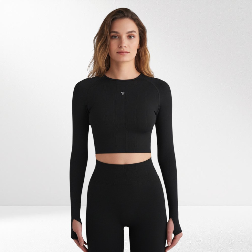 Γυναικείο Ισοθερμικό Women's Compression Crop Top 50041-Black
