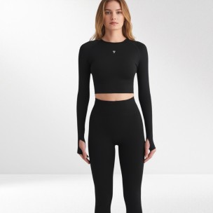 Γυναικείο Ισοθερμικό Women's Compression Crop Top 50041-Black