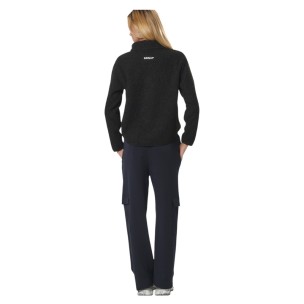 Γυναικείο Φούτερ Body Action Women's Oversize Boucle Fleece Half Zip 061529-01 (Black)