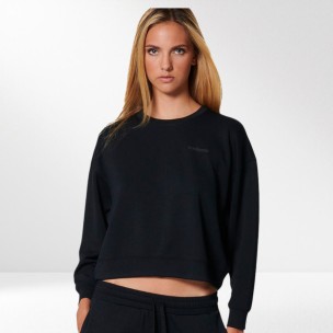 Γυναικείο Φούτερ Body Action Women's Modal Crop Sweatshirt 061527-01 (Black)