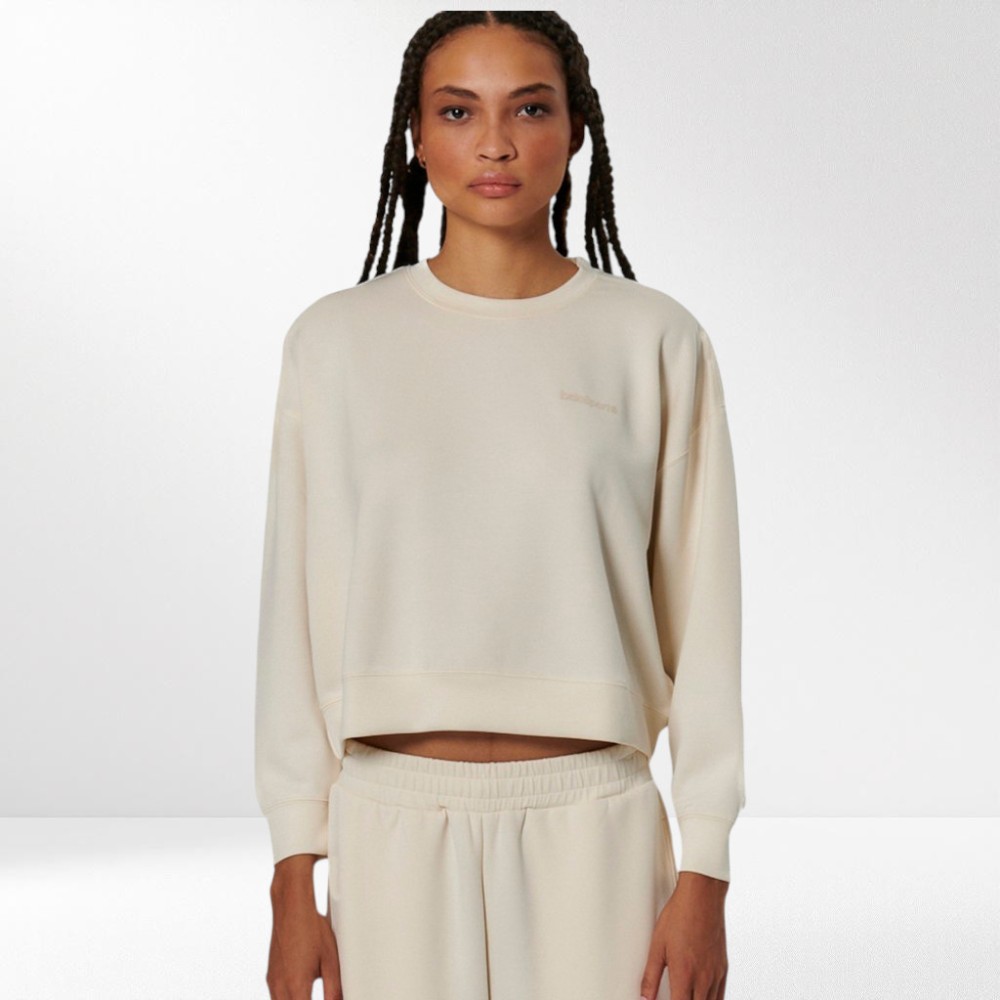 Γυναικείο Φούτερ Body Action Women's Modal Crop Sweatshirt 061527-01 (Salt Ecru)