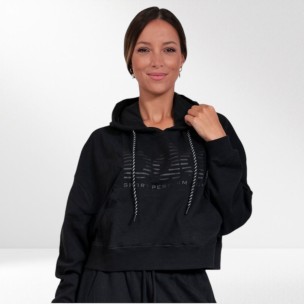Γυναικείο Φούτερ Body Action Women Oversized Cropped Hoodie 061219 01 Black