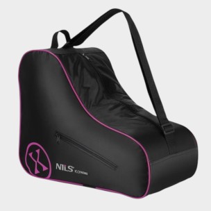 Τσάντα μεταφοράς Inline Rollers με φερμουάρ Nils Extreme TS306 Μαύρο/Ρόζ (One Size)