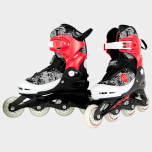 Αυξομειούμενα Inline Skates Αθλοπαιδιά, Κόκκινα 002.1084/K (Size 34-37)