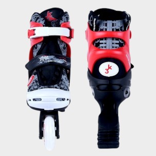 Αυξομειούμενα Inline Skates Αθλοπαιδιά, Κόκκινα 002.1084/K (Size 34-37)
