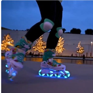 Αυξομειούμενα Inline Skates Αθλοπαιδιά, Μέντα 002.1084/MN (Size 26-29)