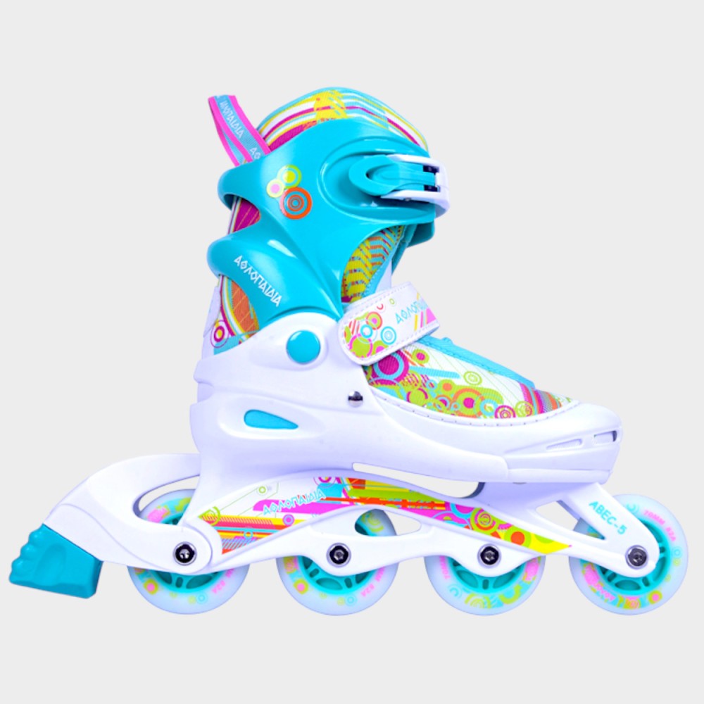 Αυξομειούμενα Inline Skates Αθλοπαιδιά, Μέντα 002.1084/MN (Size 26-29)