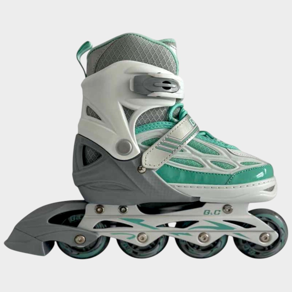 Αυξομειούμενα Πατίνια Roller G&C BW 188 Γκρί/Μπλέ με Led Τροχούς (Size 39-42)