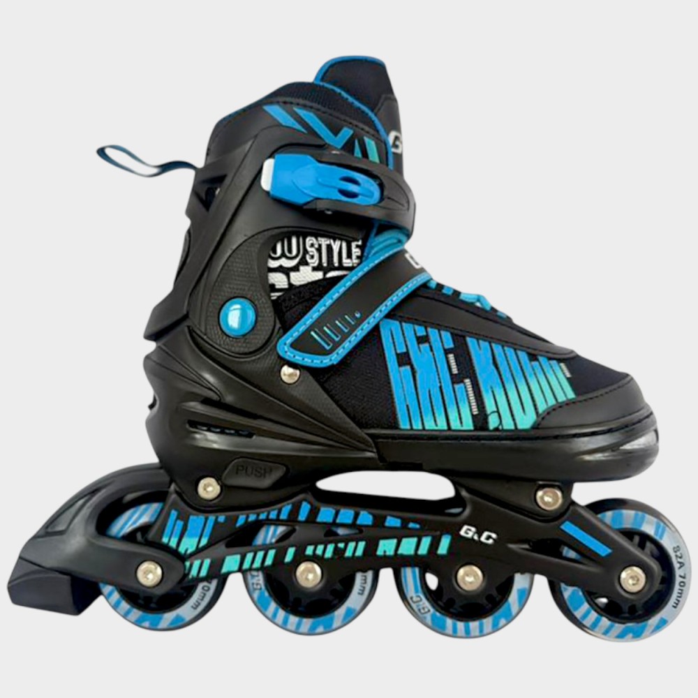 Αυξομειούμενα Πατίνια Roller Gκ'C BW 166 Μαύρο/Μπλέ (Size 31-34)