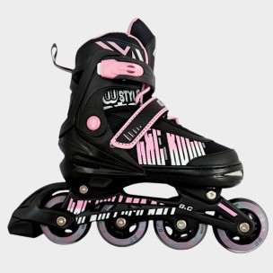 Αυξομειούμενα Πατίνια Roller G&C BW 166 Μαύρο/Ρόζ (Size 31-34)