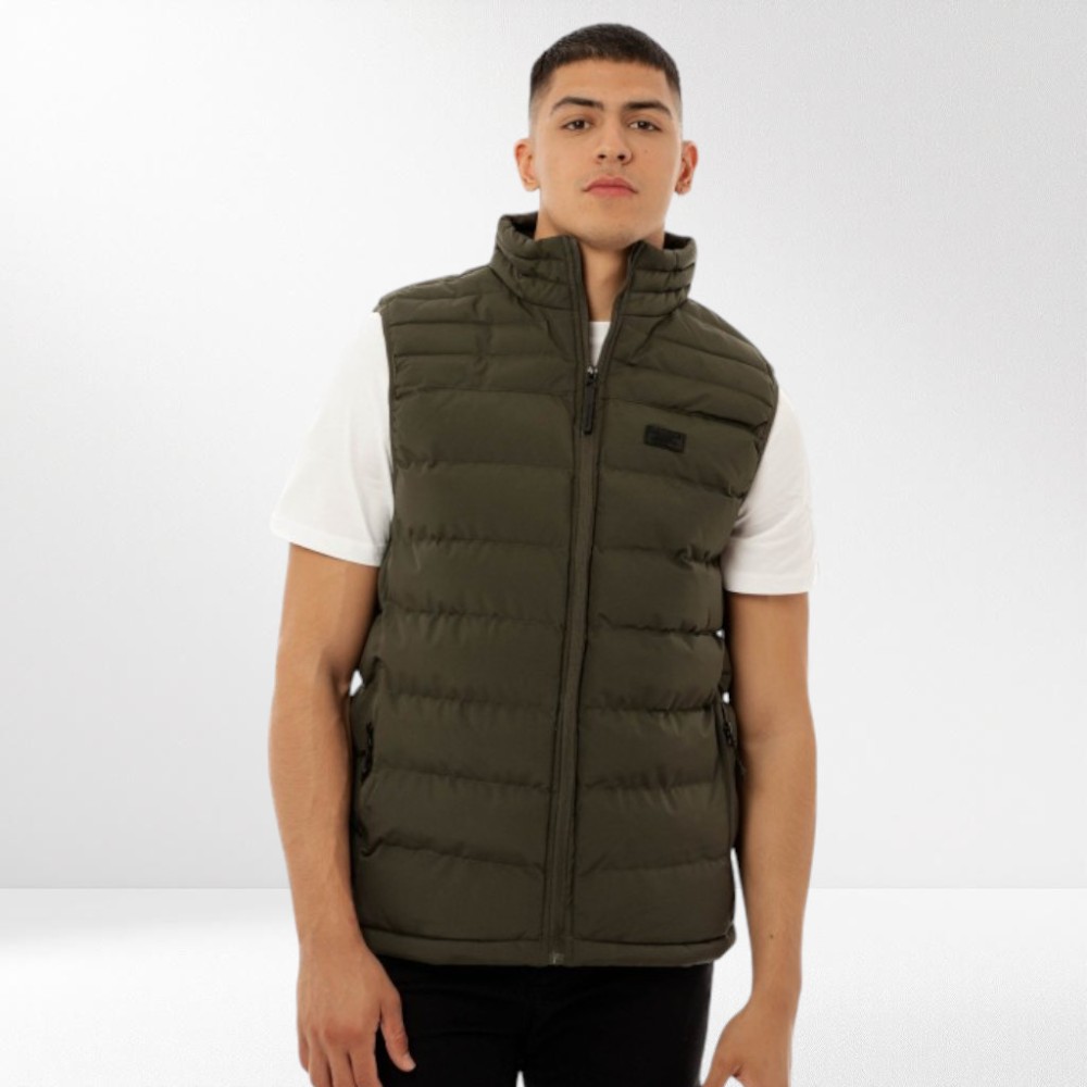 Ανδρικό Αμάνικο Μπουφάν Be:Nation Essentials Puffer 08302402 (D.Khaki)