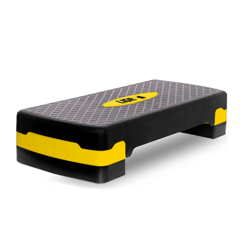 Στέπ Αεροβικής 2 Θέσεων (Κίτρινο) Liga Sport Aerobic Stepper